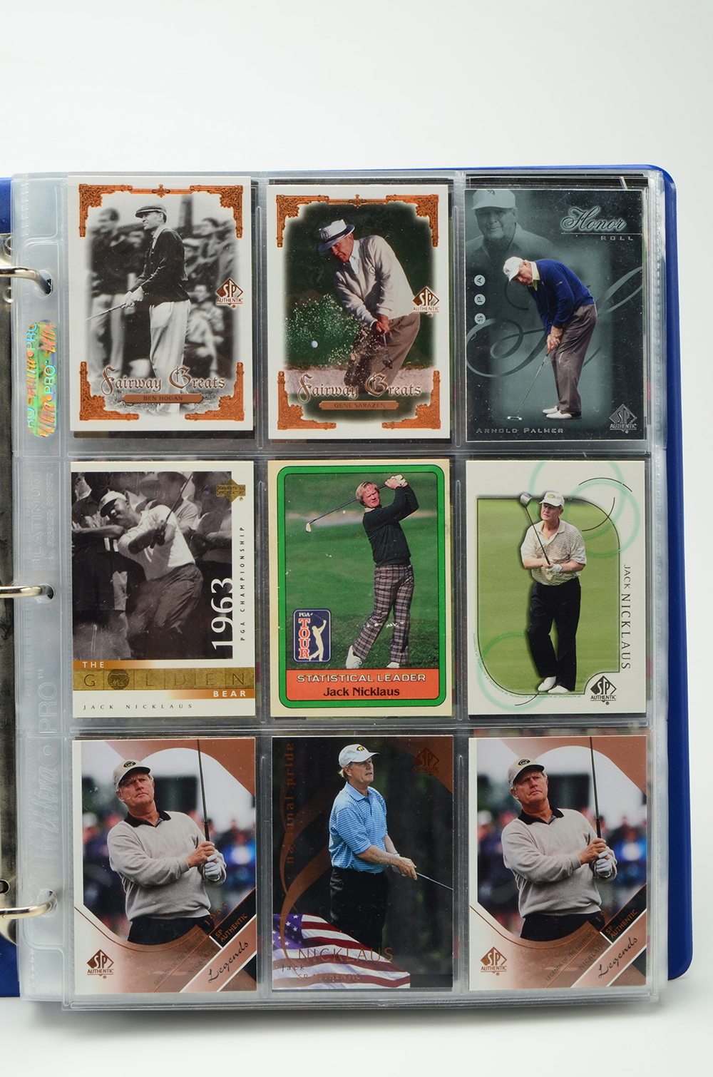 1992 PGA Tour Pro Golf Card Set In Vinyl Binder
