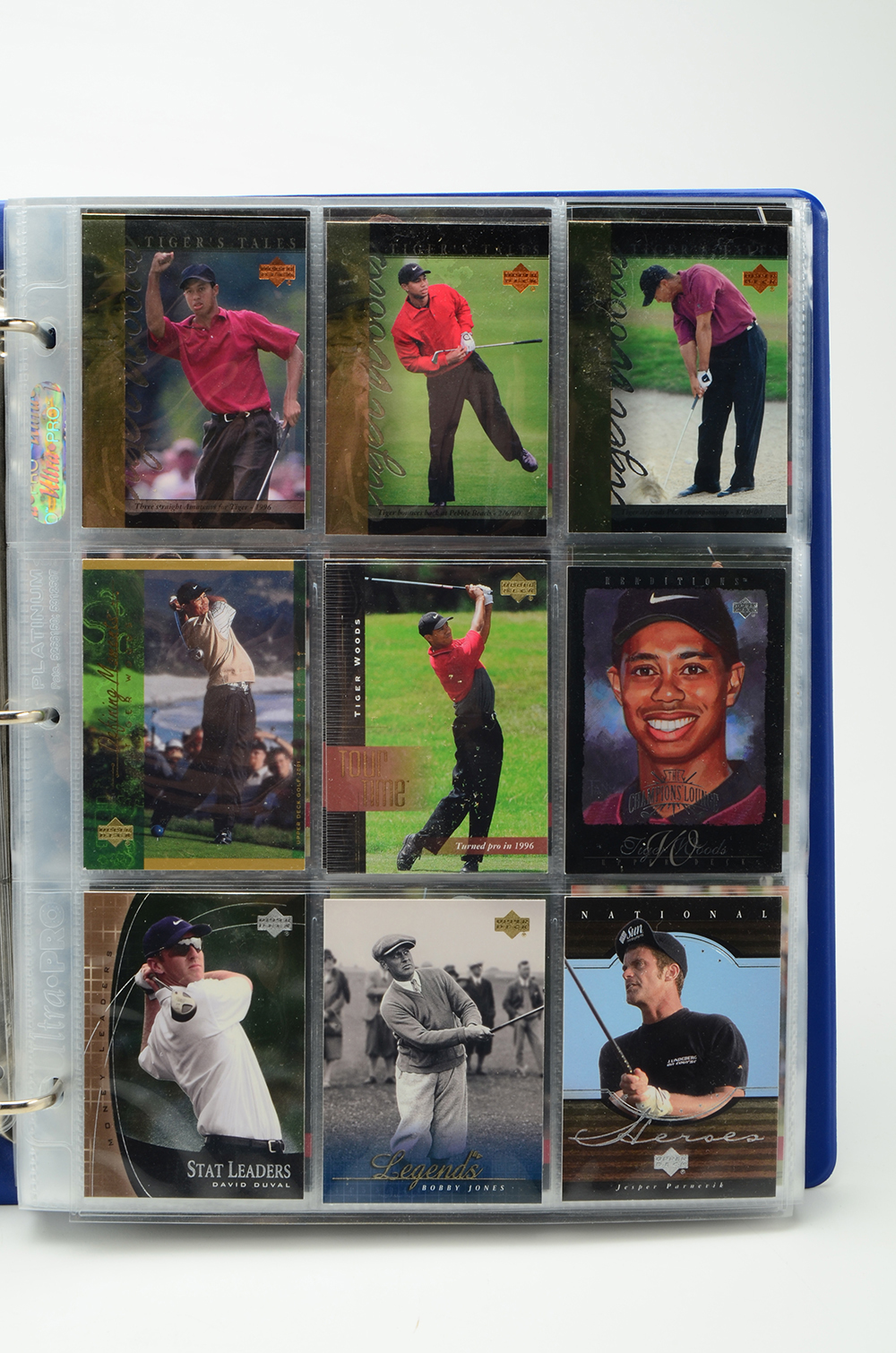 1992 PGA Tour Pro Golf Card Set In Vinyl Binder
