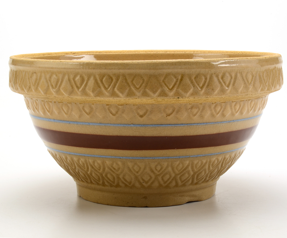 Vintage Robinson Ransbottom Yellow Ware Mixing Bowls