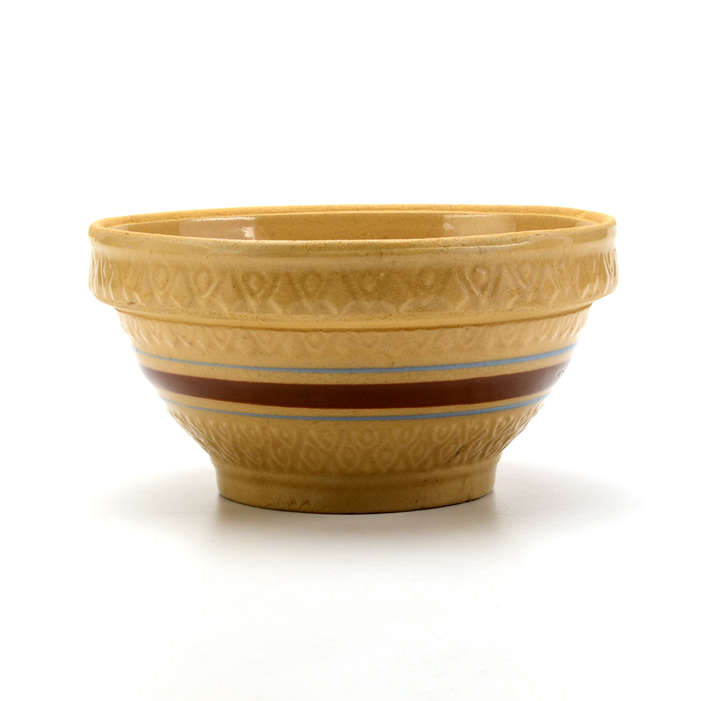 Vintage Robinson Ransbottom Yellow Ware Mixing Bowls