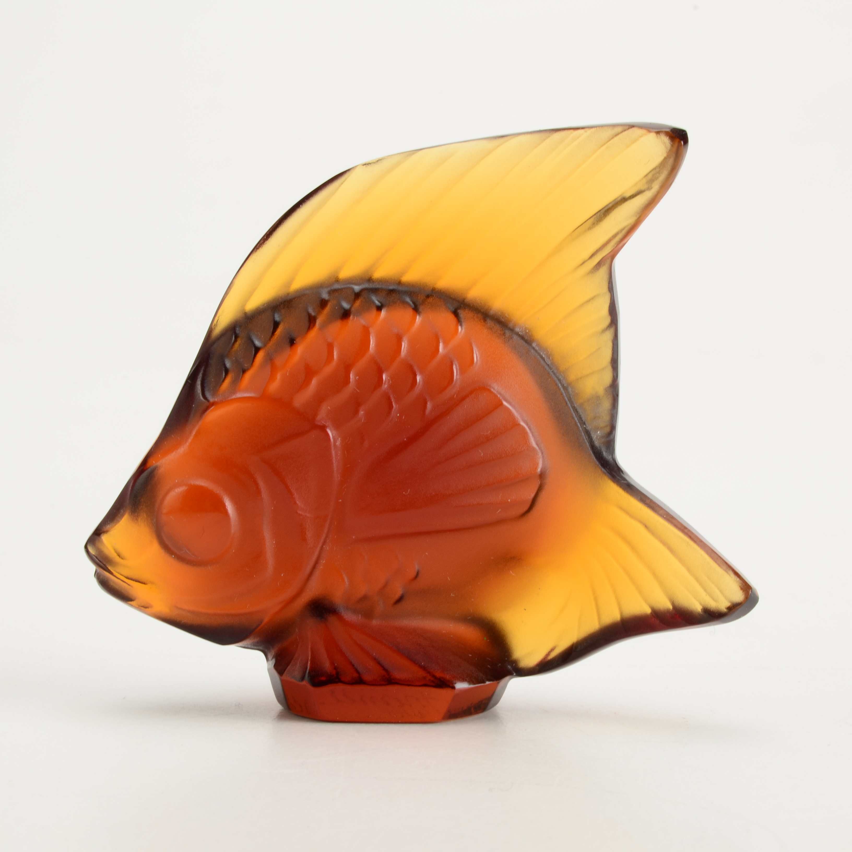 Lalique Brown Glass Fish