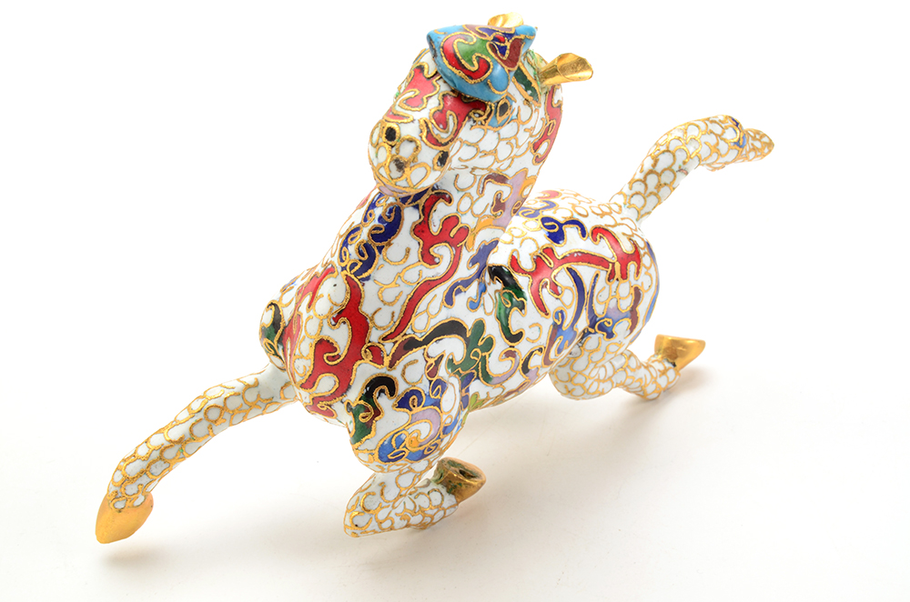 Cloissone Galloping Kansu Horse