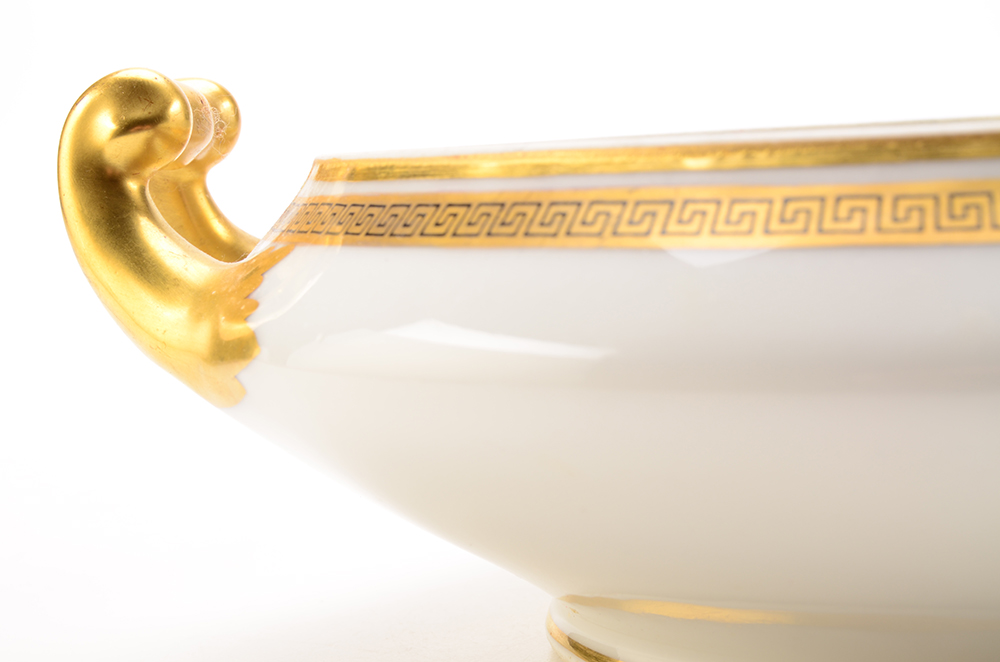 Antique PL M. Redon Limoges Bowl with Lustre