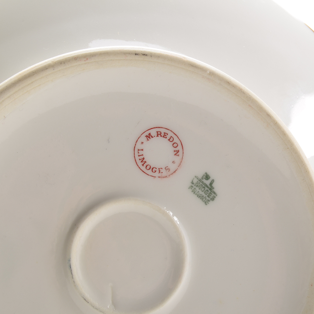 Antique PL M. Redon Limoges Bowl with Lustre