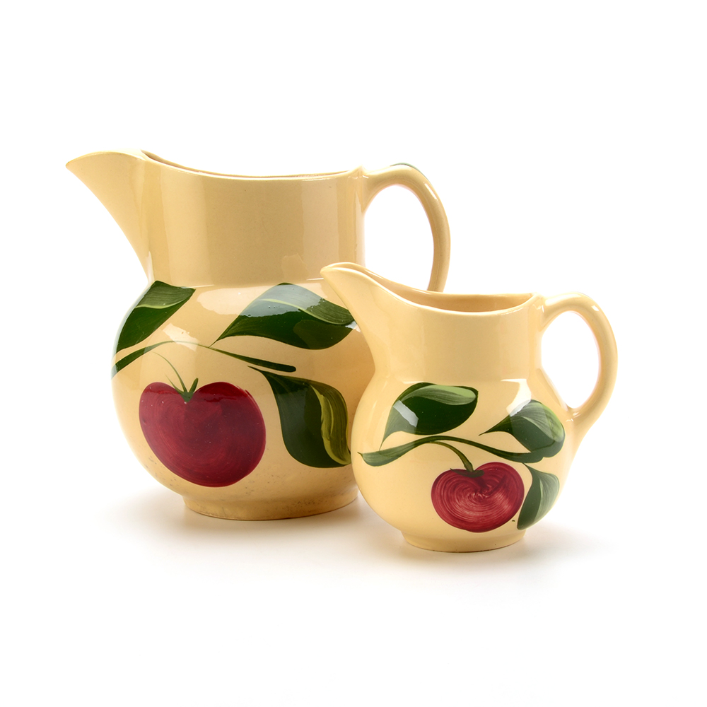 Pair of Watts Pottery Pitchers