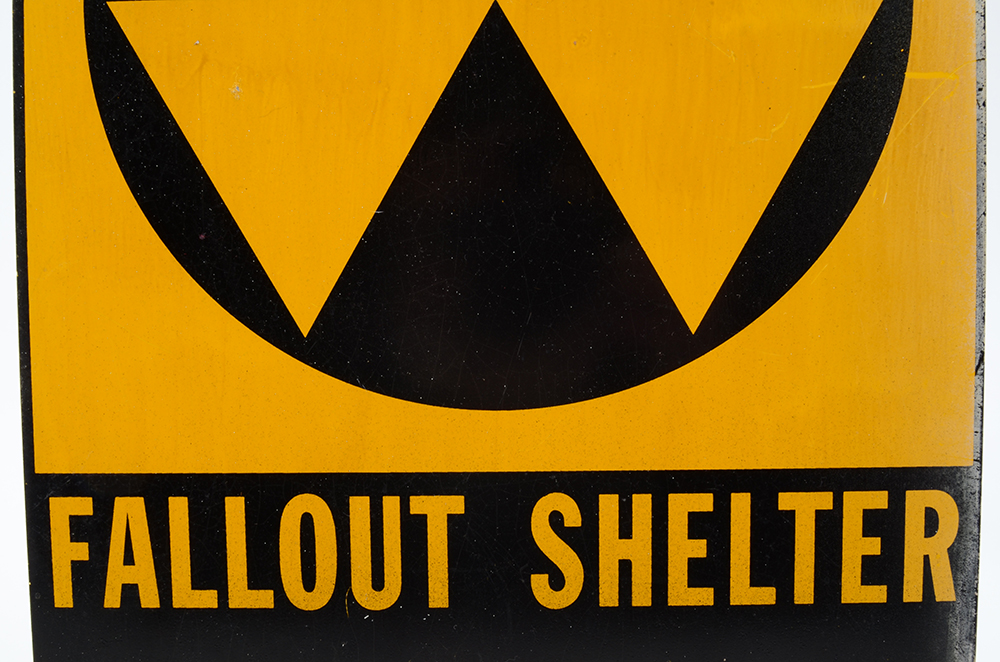 Coca-Cola and Fallout Shelter Metal Signs