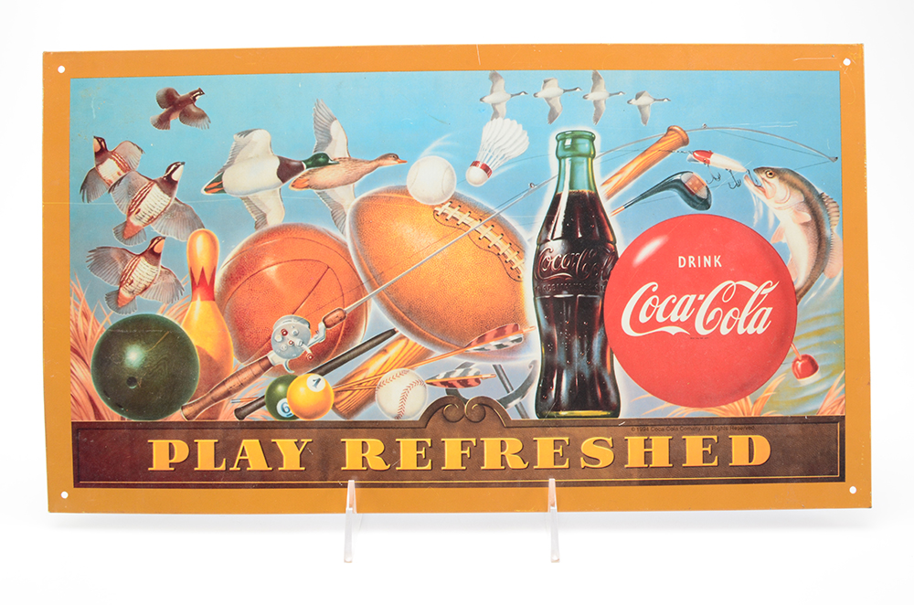 Coca-Cola and Fallout Shelter Metal Signs