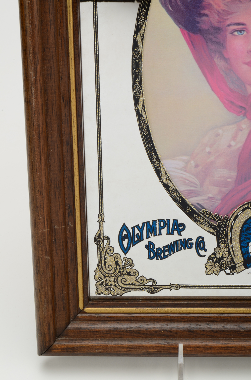 Olympian Beer Framed Mirrored  Bar Sign