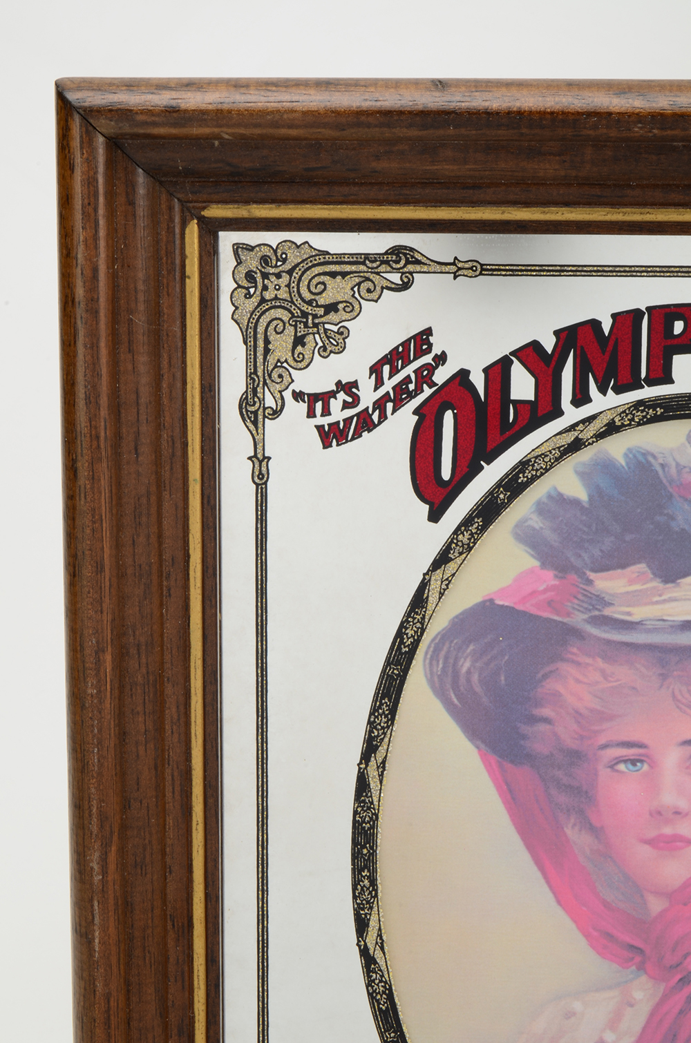 Olympian Beer Framed Mirrored  Bar Sign