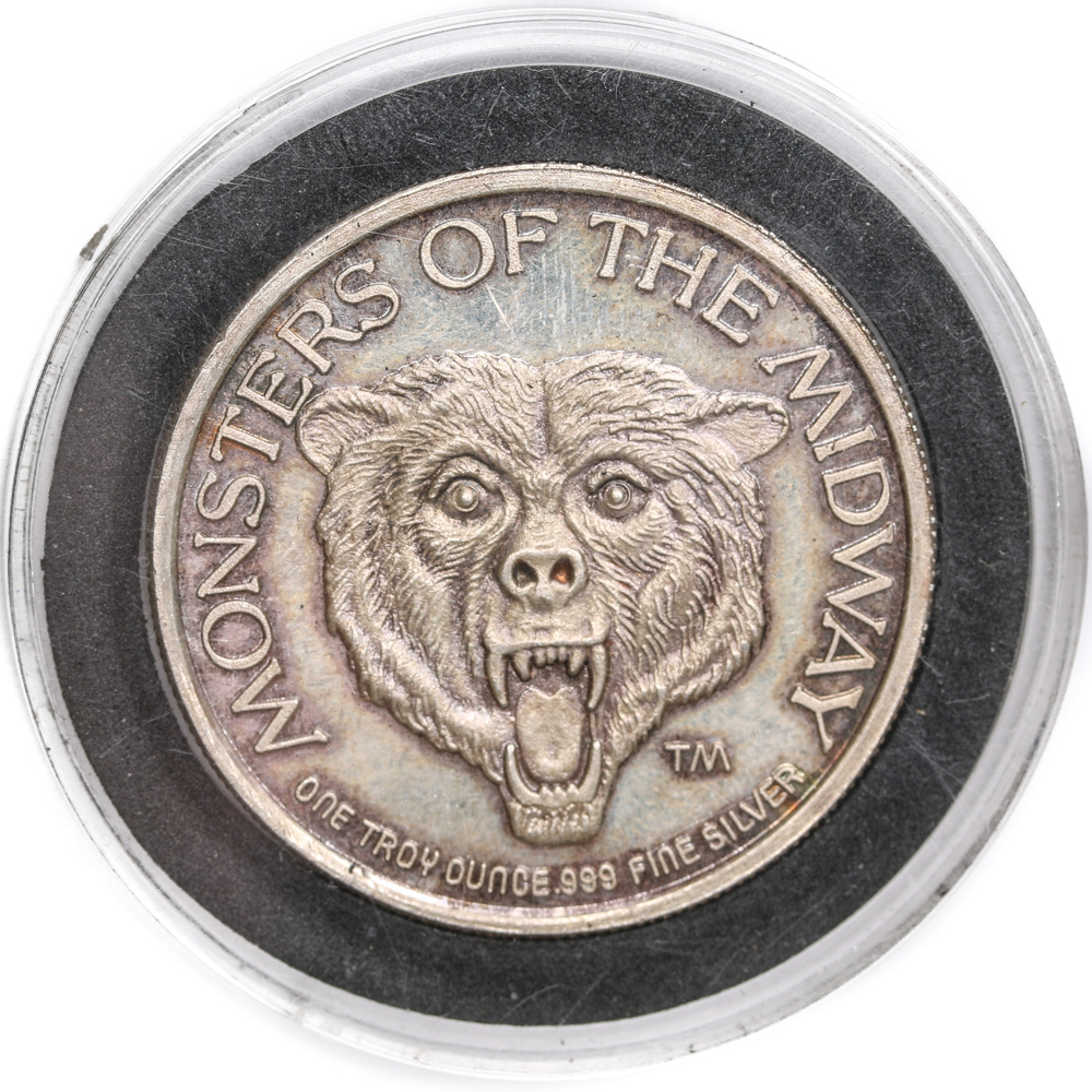 1986 Super Bowl XX Chicago Bears .999 Fine Silver Round