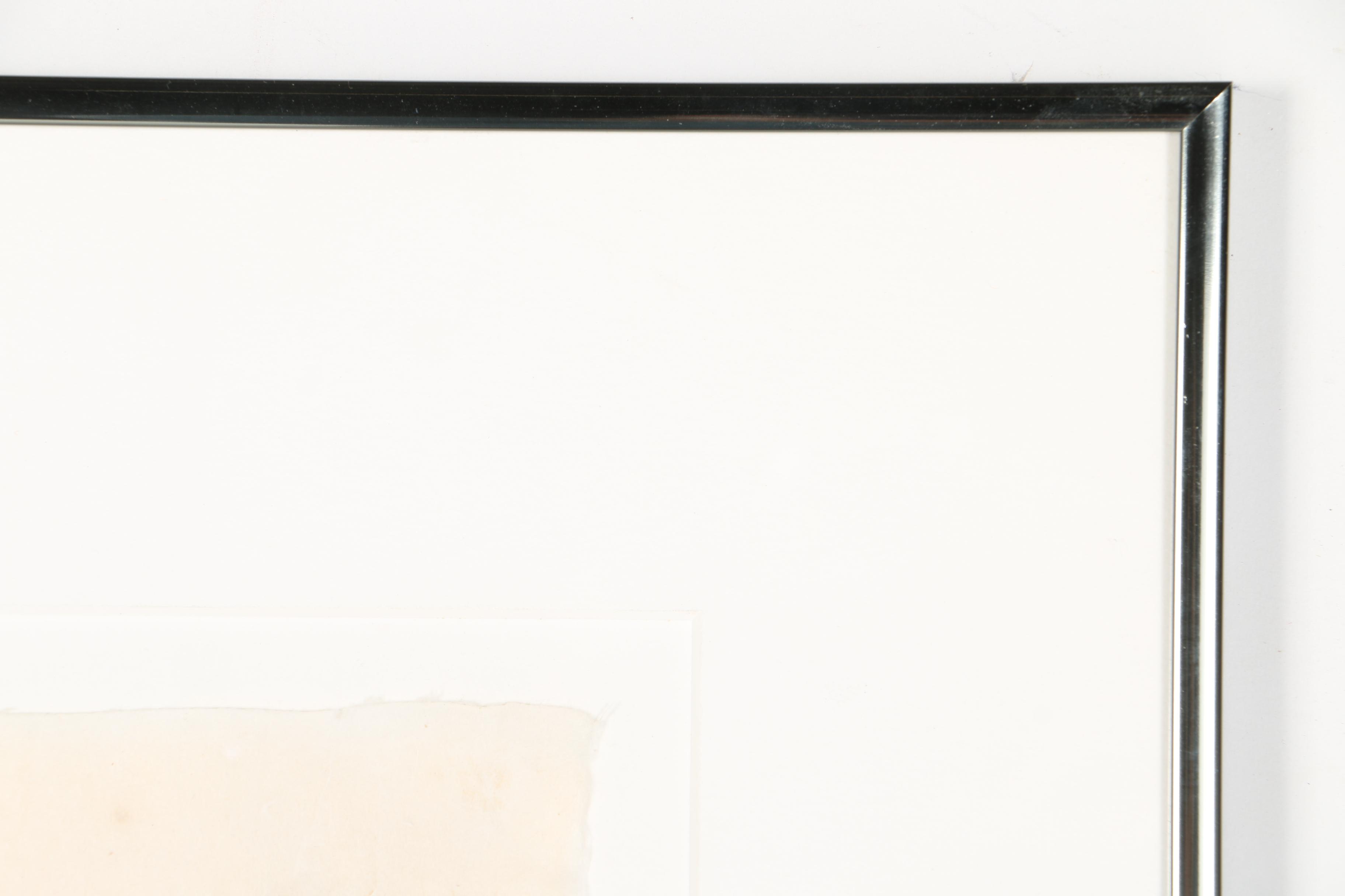 Spero Gouache on Paper of Abstract Figures