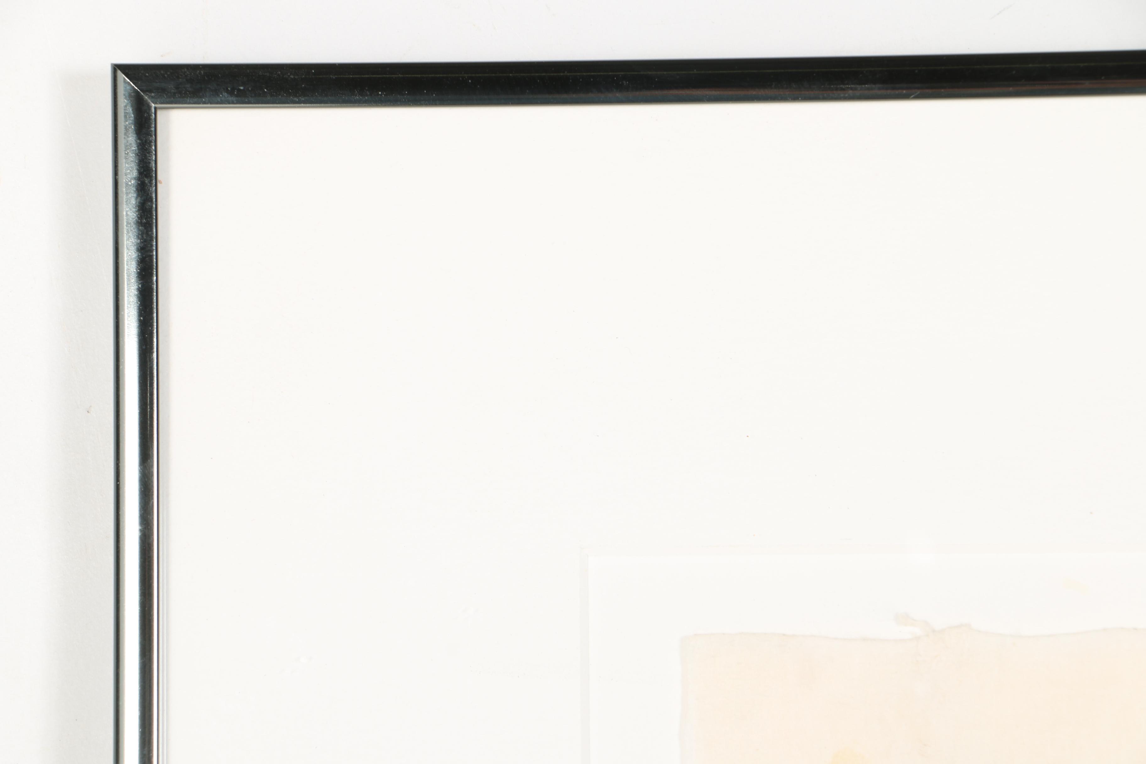 Spero Gouache on Paper of Abstract Figures