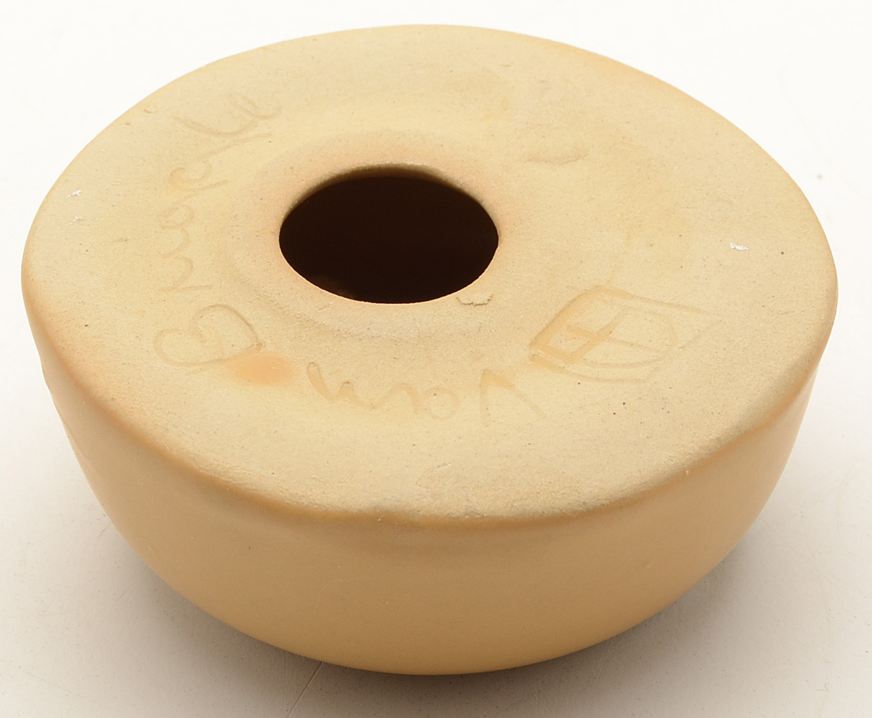 Van Briggle Console Bowl with Flower Frog