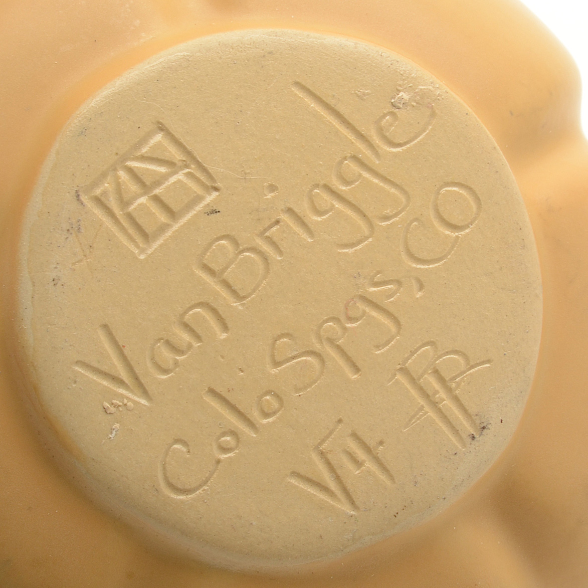 Van Briggle Console Bowl with Flower Frog