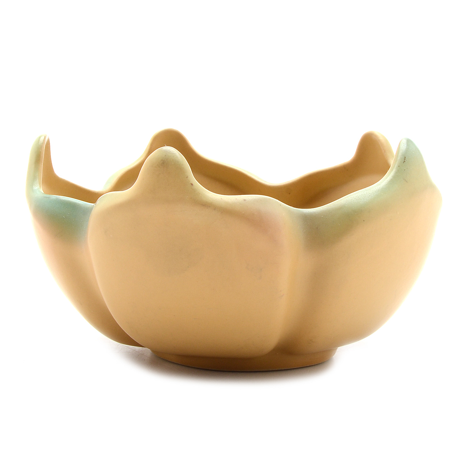 Van Briggle Console Bowl with Flower Frog