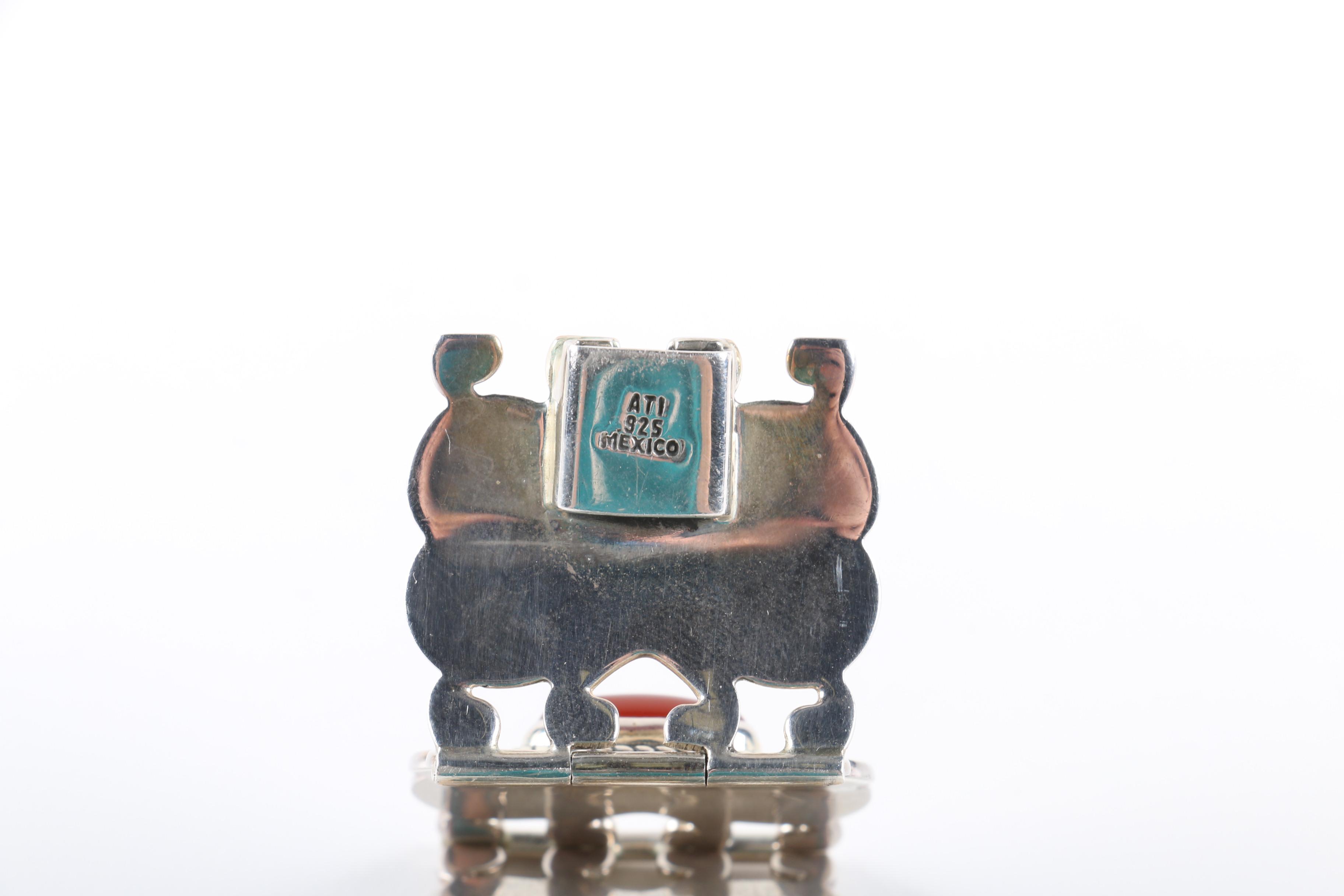 Sterling and Carnelian Bracelet