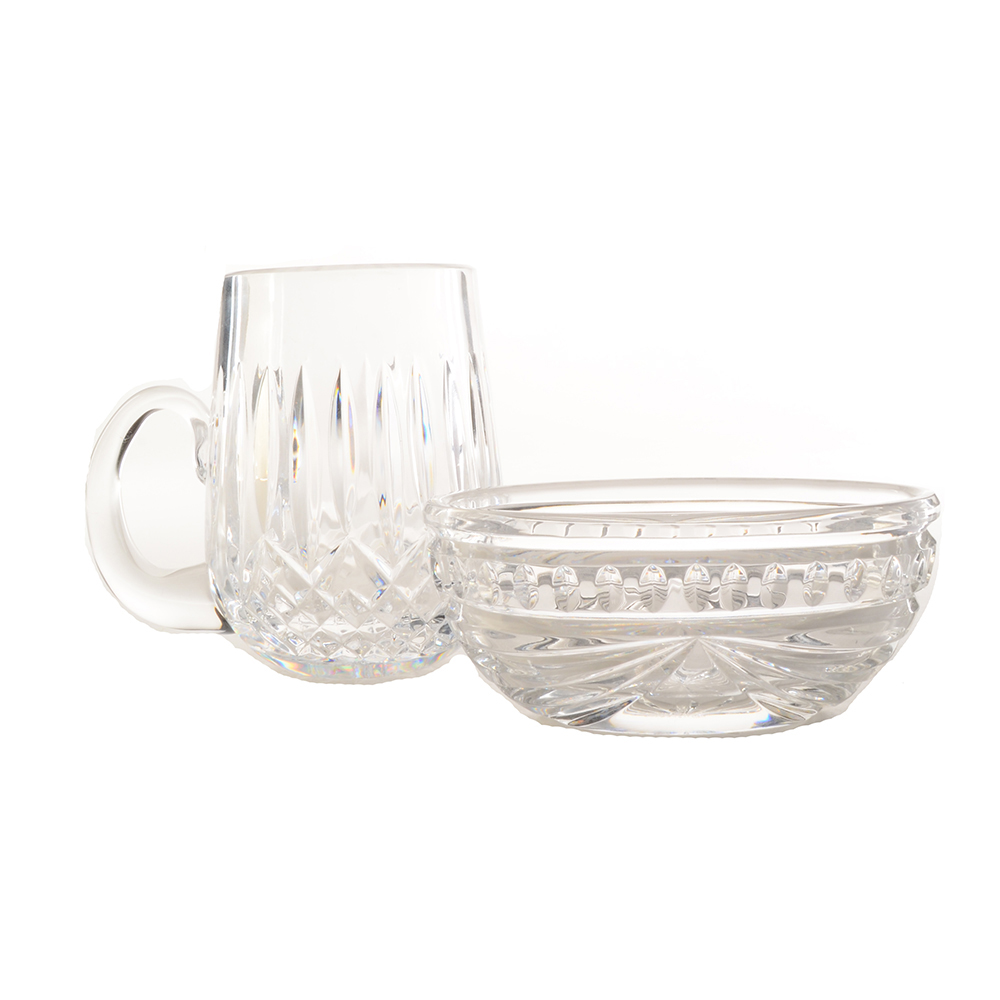 Waterford Tankard and Oval Dish
