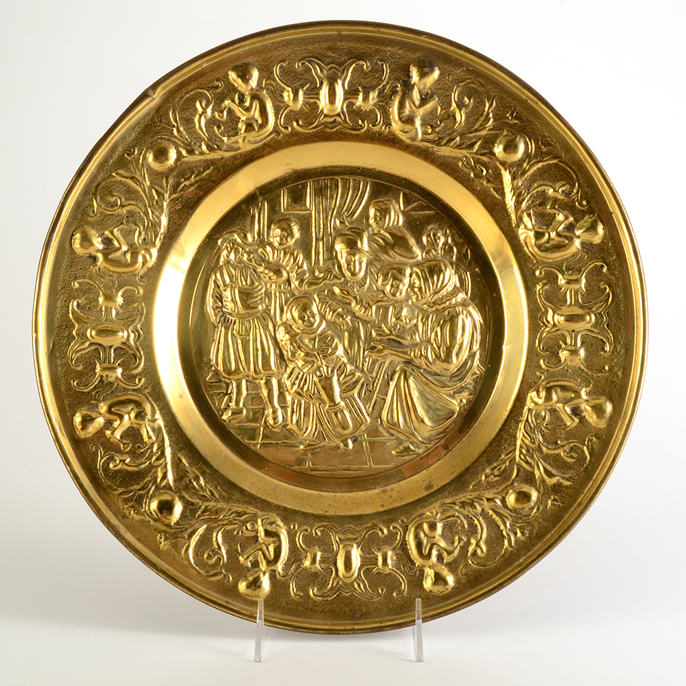 Nine 1960s Hanging Art Decorative Metal  Plates