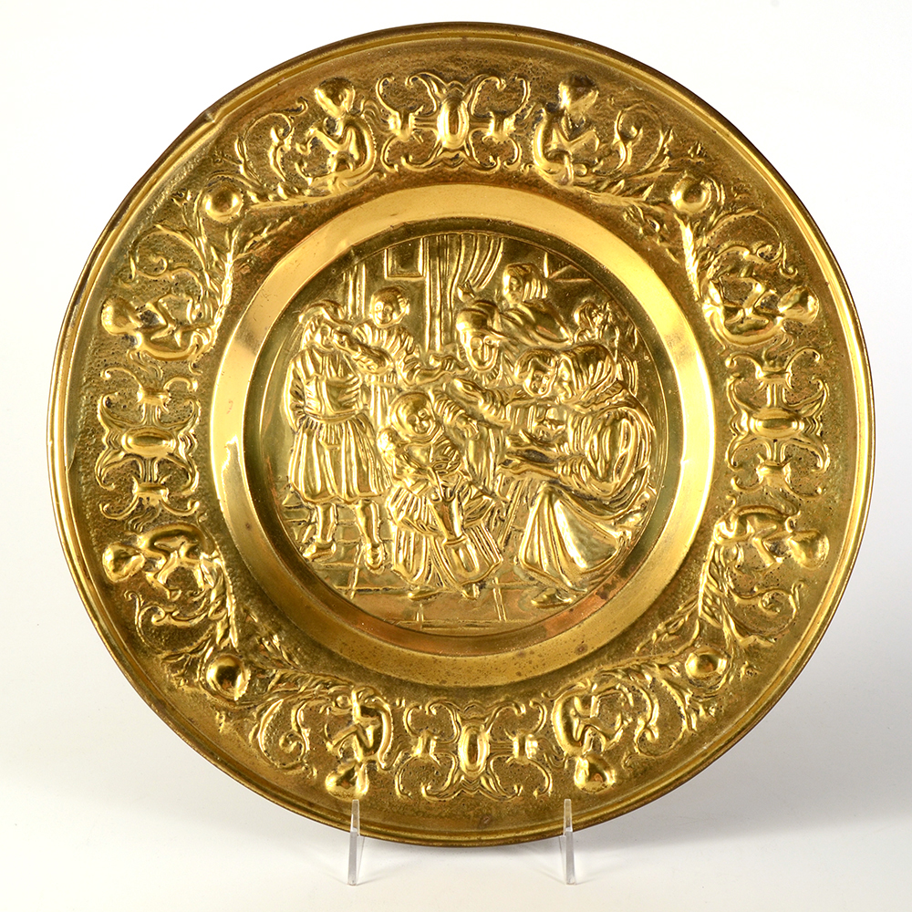 Nine 1960s Hanging Art Decorative Metal  Plates