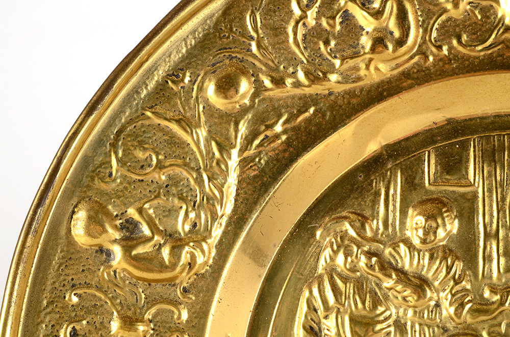 Nine 1960s Hanging Art Decorative Metal  Plates