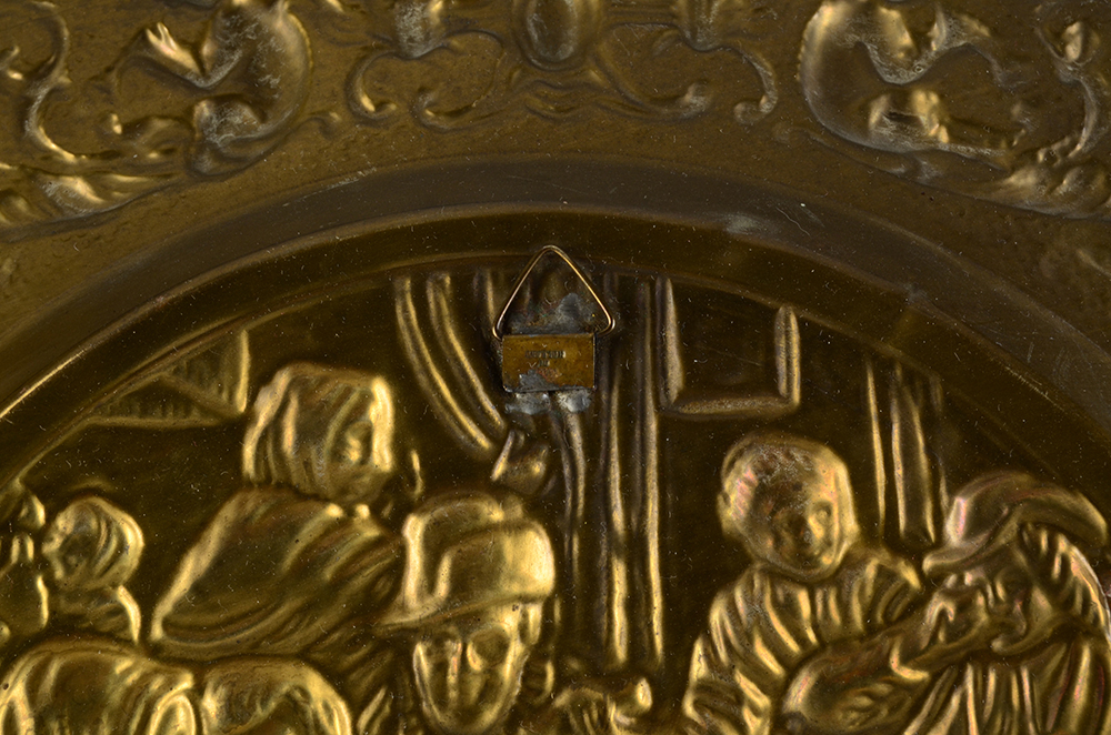 Nine 1960s Hanging Art Decorative Metal  Plates