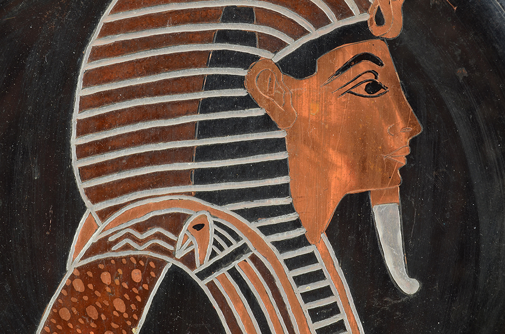 Nine 1960s Hanging Art Decorative Metal  Plates