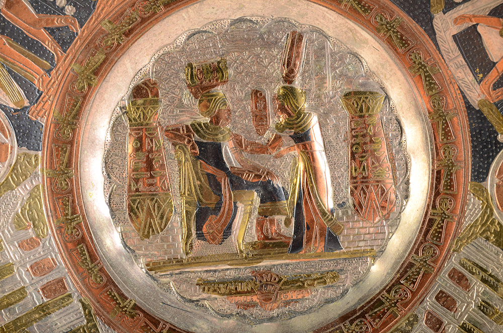 Nine 1960s Hanging Art Decorative Metal  Plates