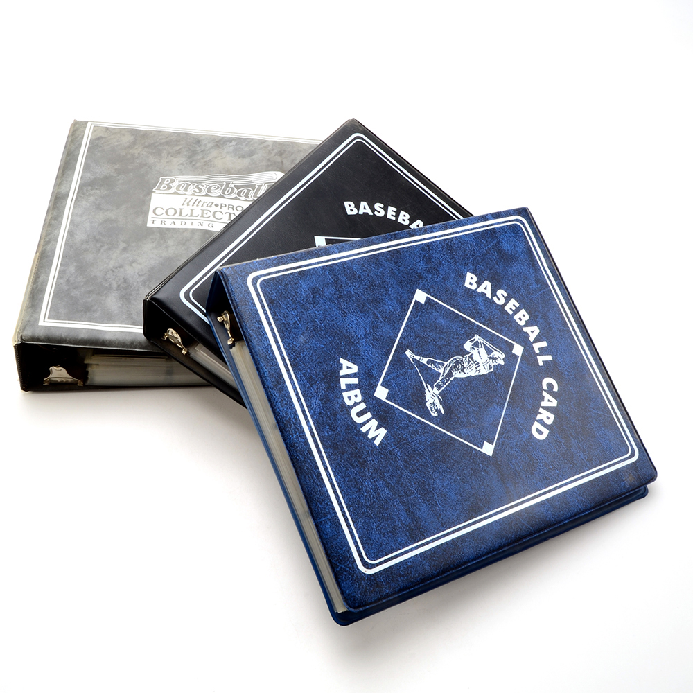 Binders of Baseball Cards