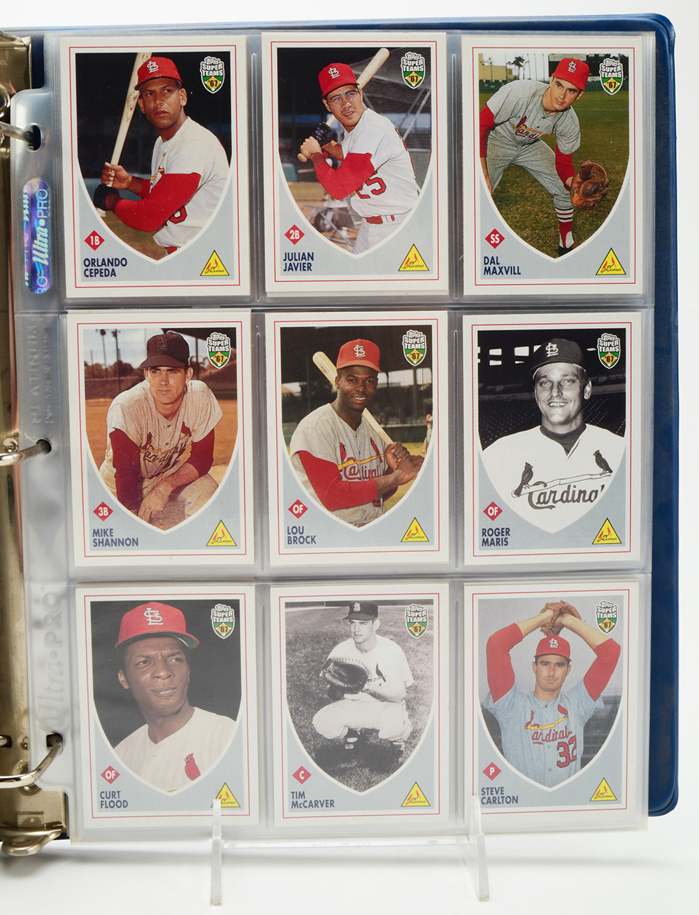 Binders of Baseball Cards