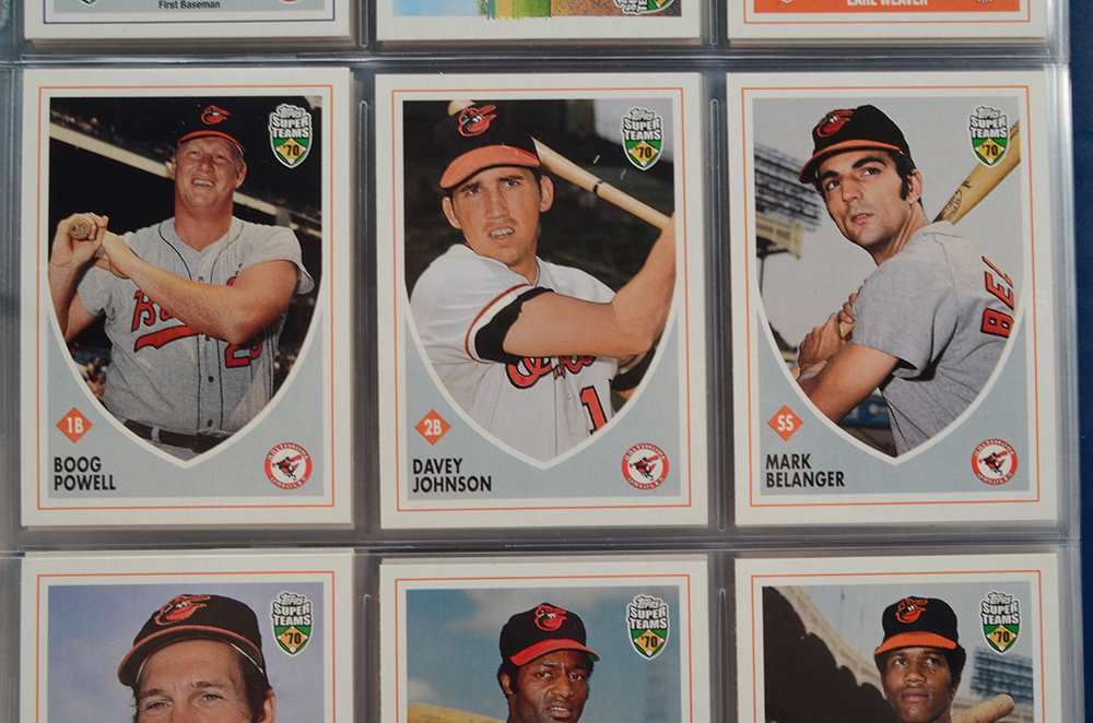 Binders of Baseball Cards