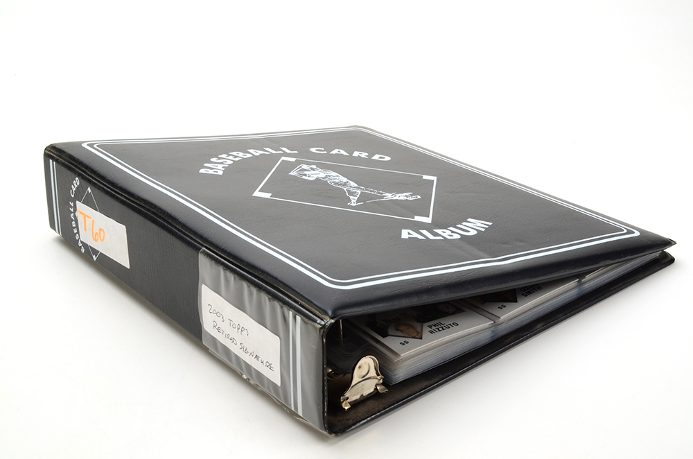 Binders of Baseball Cards