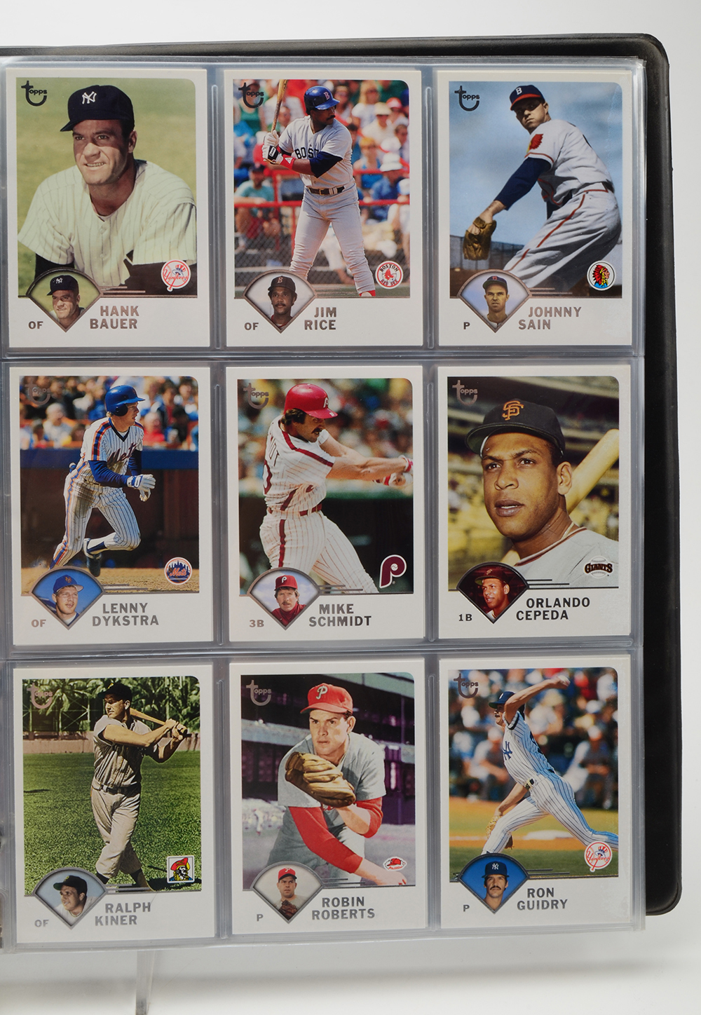 Binders of Baseball Cards