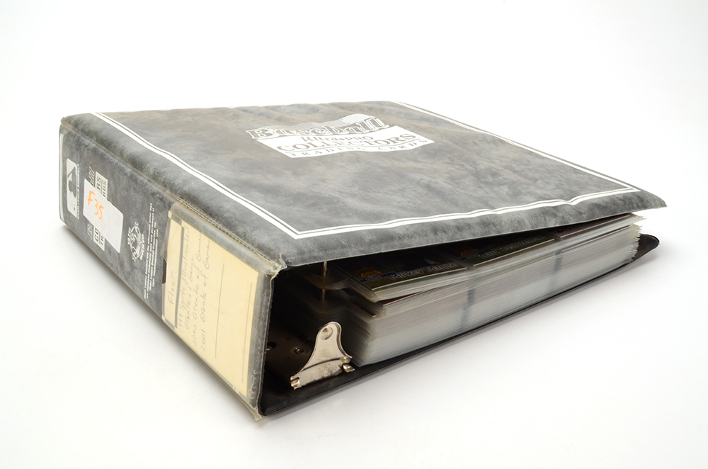 Binders of Baseball Cards