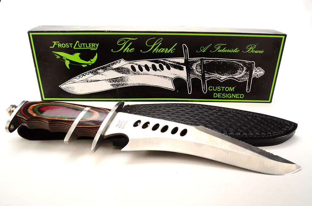 Frost Cutlery Bowie Knives - "The Shark" & "Buffalo Skinner"