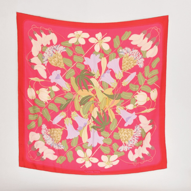 Hermès "Flora Graeca" Silk Twill Scarf