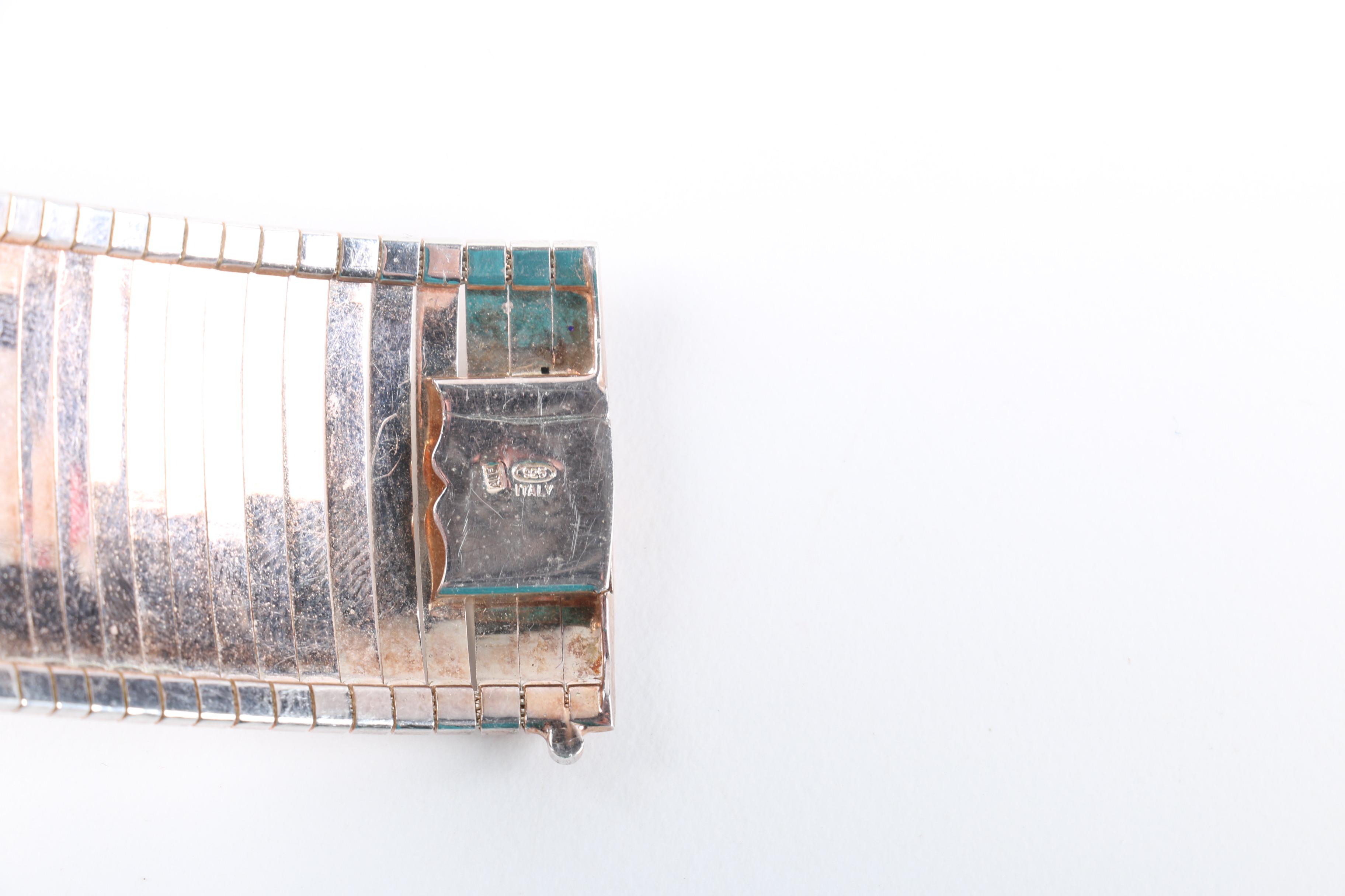 Stone Bracelets, Sterling Silver Bracelet and Earrings