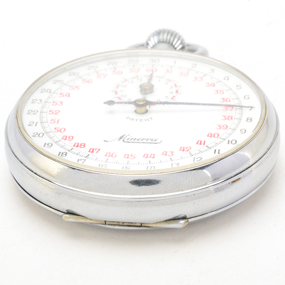 Minerva Stopwatch and French Brass Compass