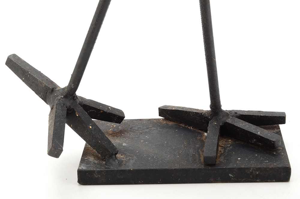 Black Metal Bird Sculpture