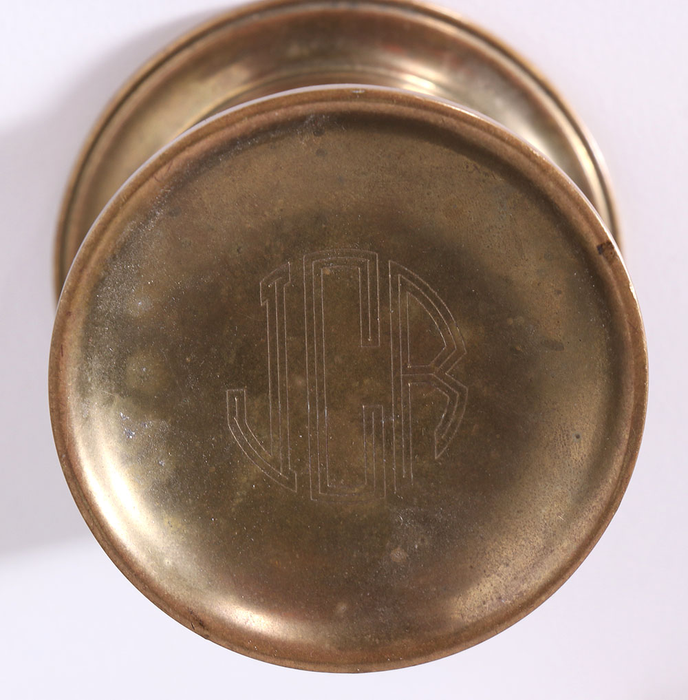 Brass Inkwells and Other Desk Accessories