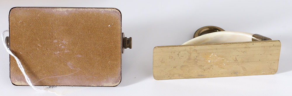 Brass Inkwells and Other Desk Accessories