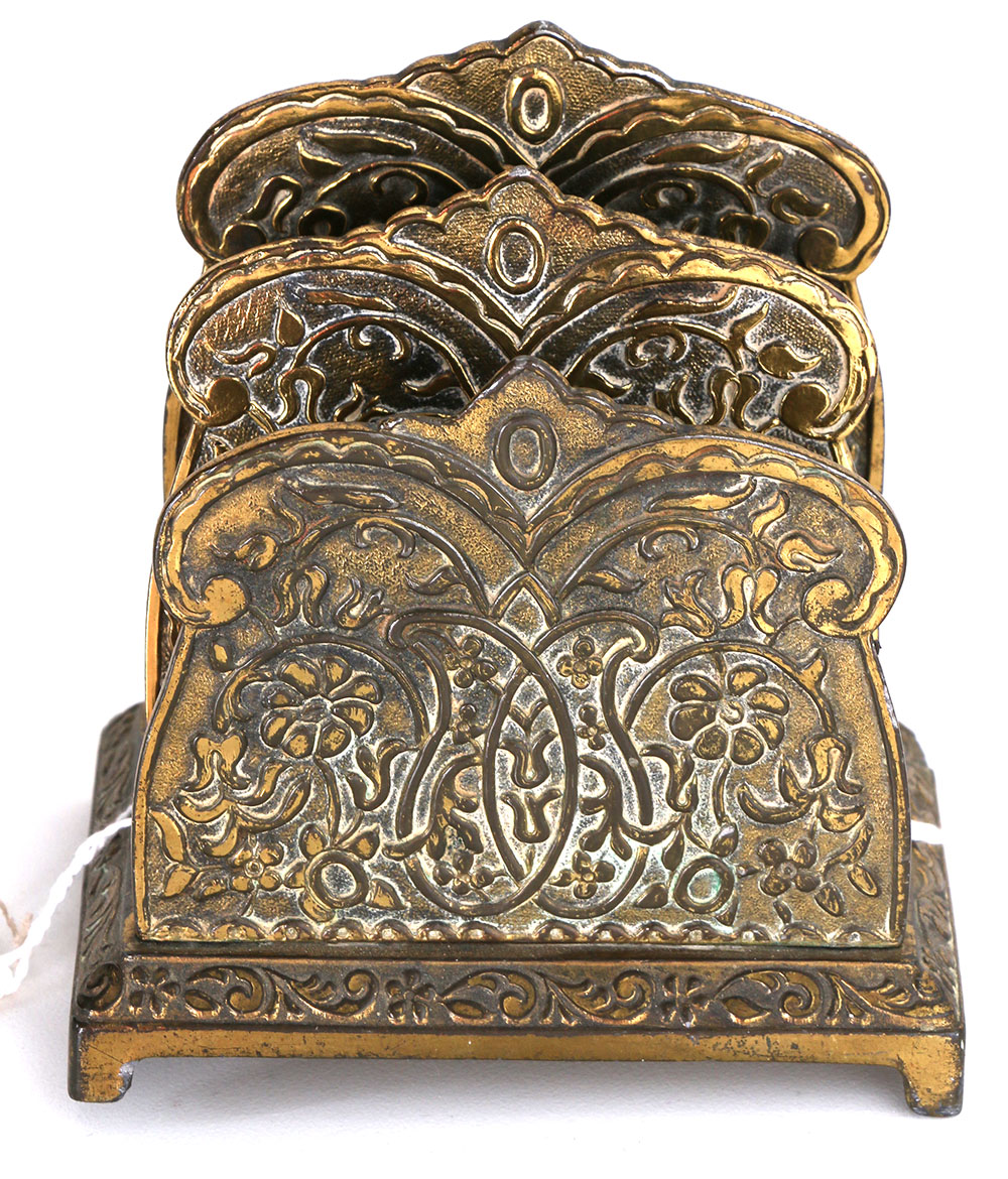 Brass Inkwells and Other Desk Accessories