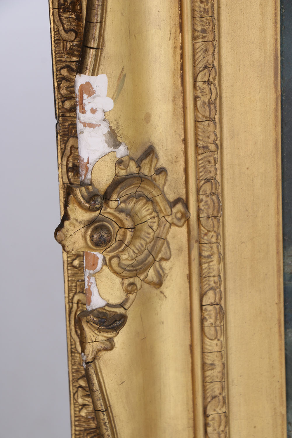 Oil on Canvas Painting of Boat in Storm