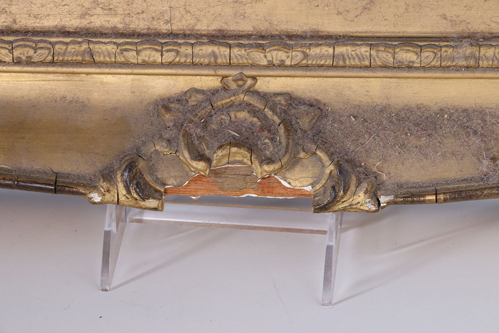 Oil on Canvas Painting of Boat in Storm