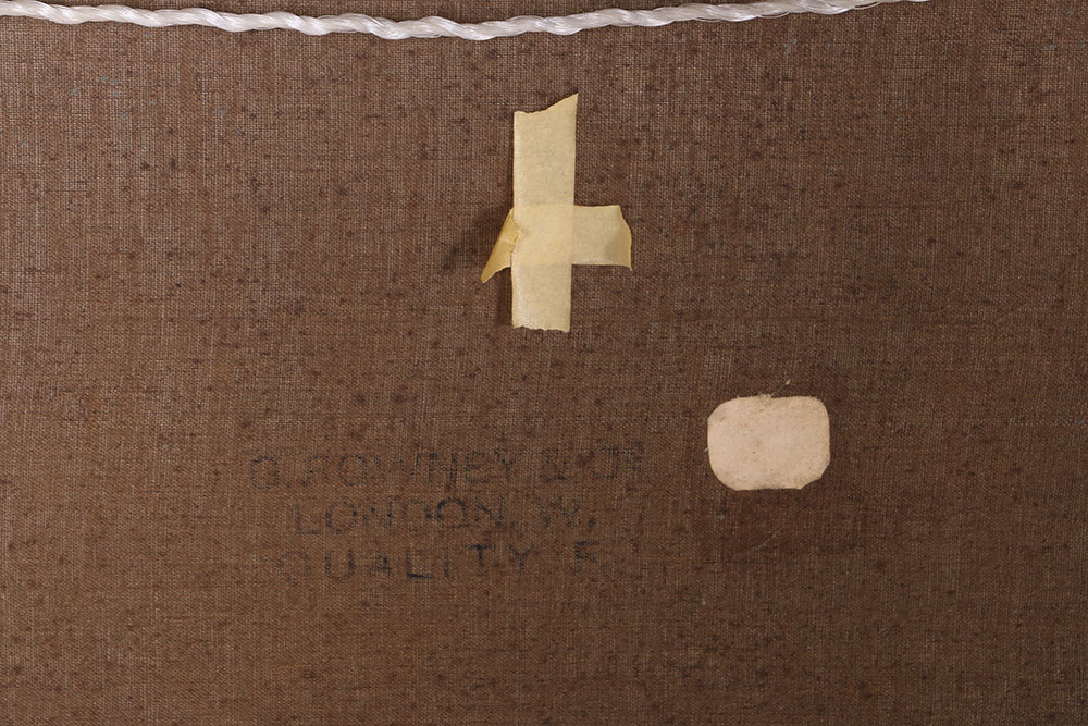 Oil on Canvas Painting of Boat in Storm