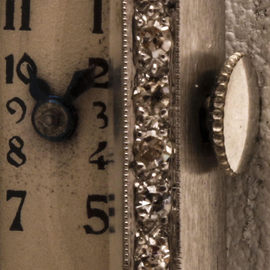 Art Deco Style Geneva Platinum Diamond Watch