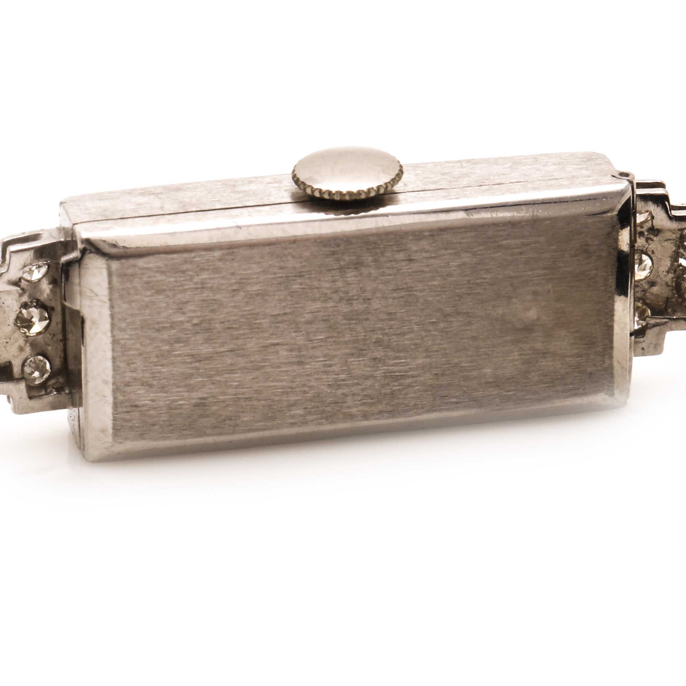 Art Deco Style Geneva Platinum Diamond Watch