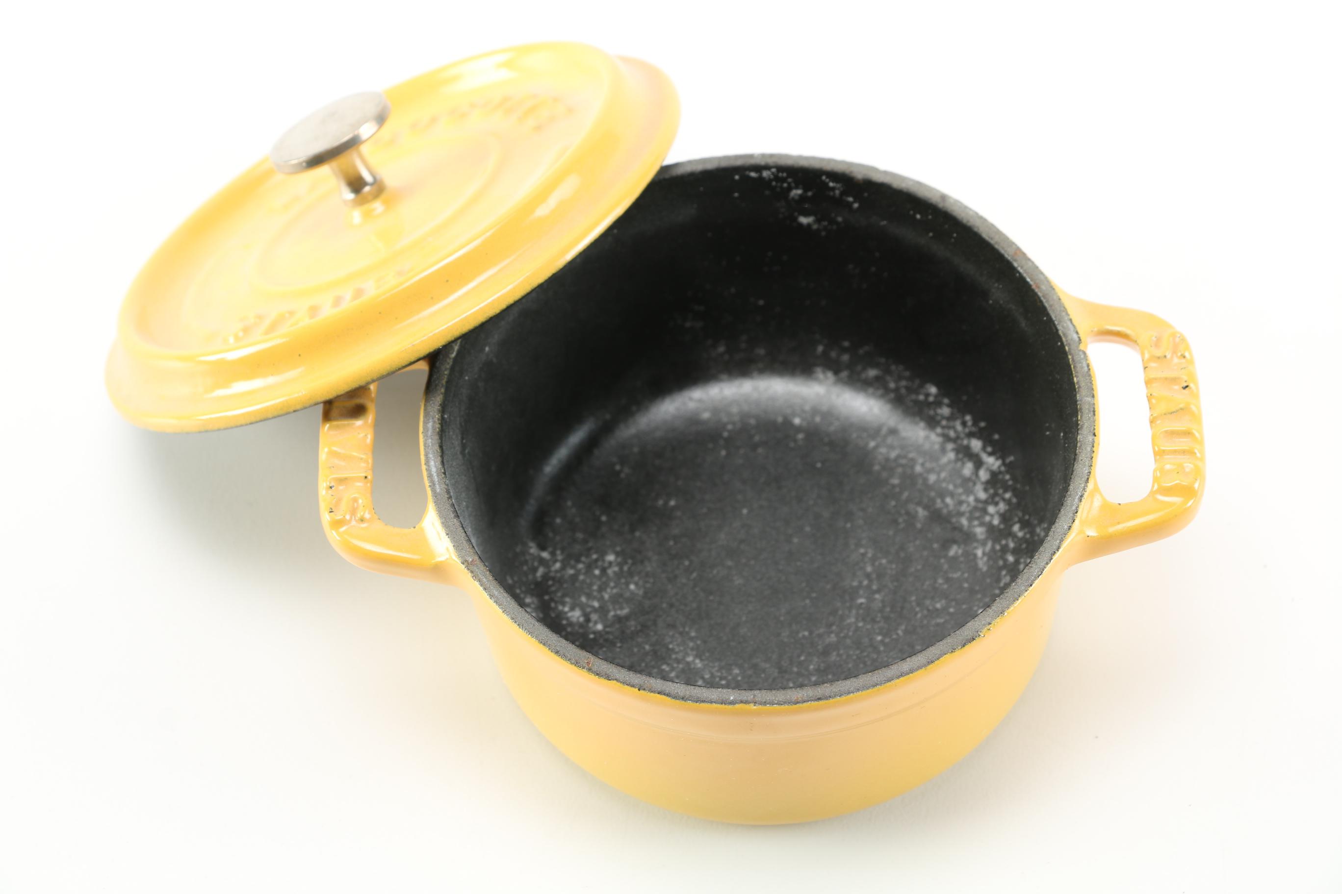 Set of Staub Cast Iron La cocotte Cookware