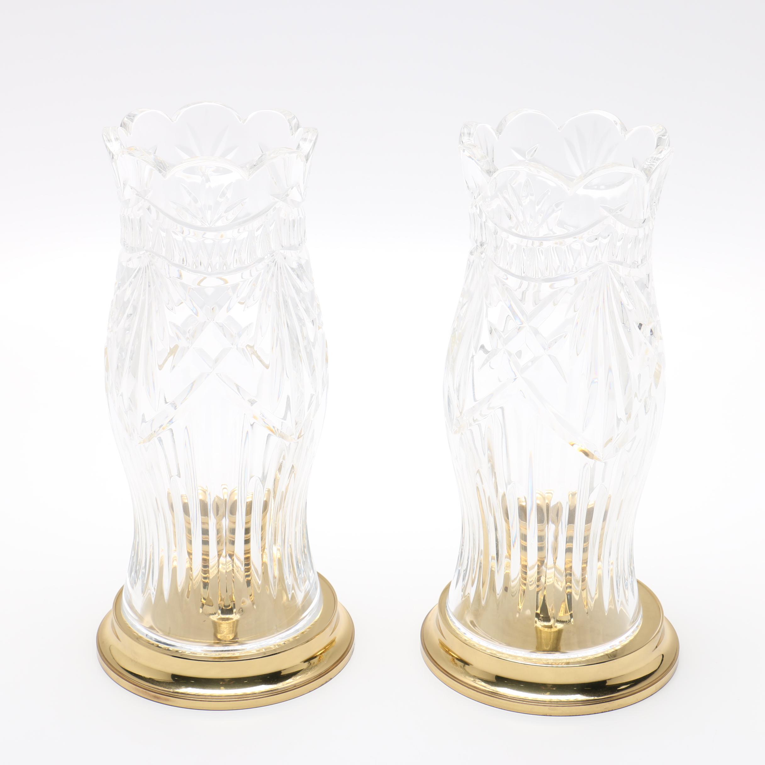 Waterford Crystal Hurricane Lamps