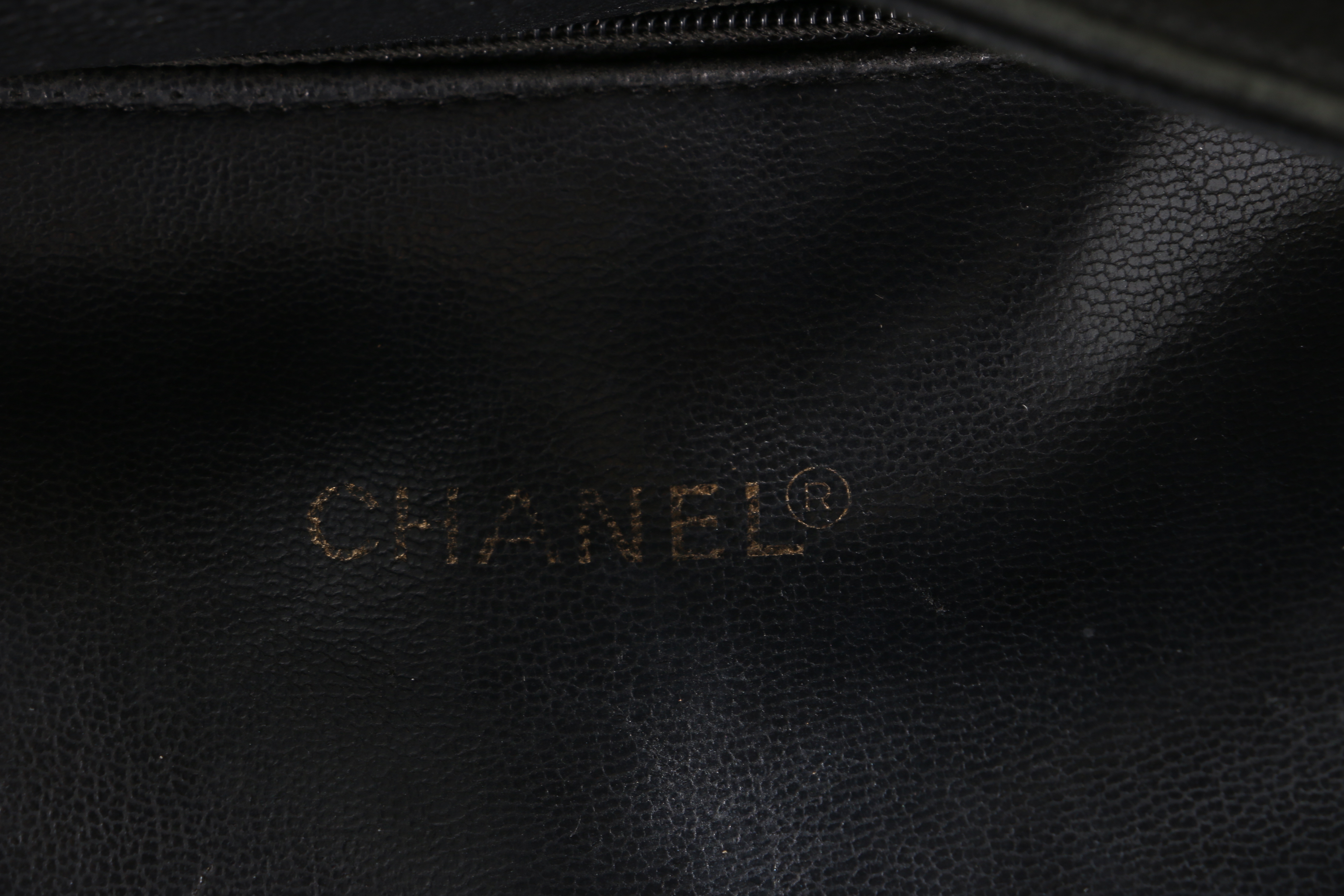Chanel Black Caviar Leather Tote