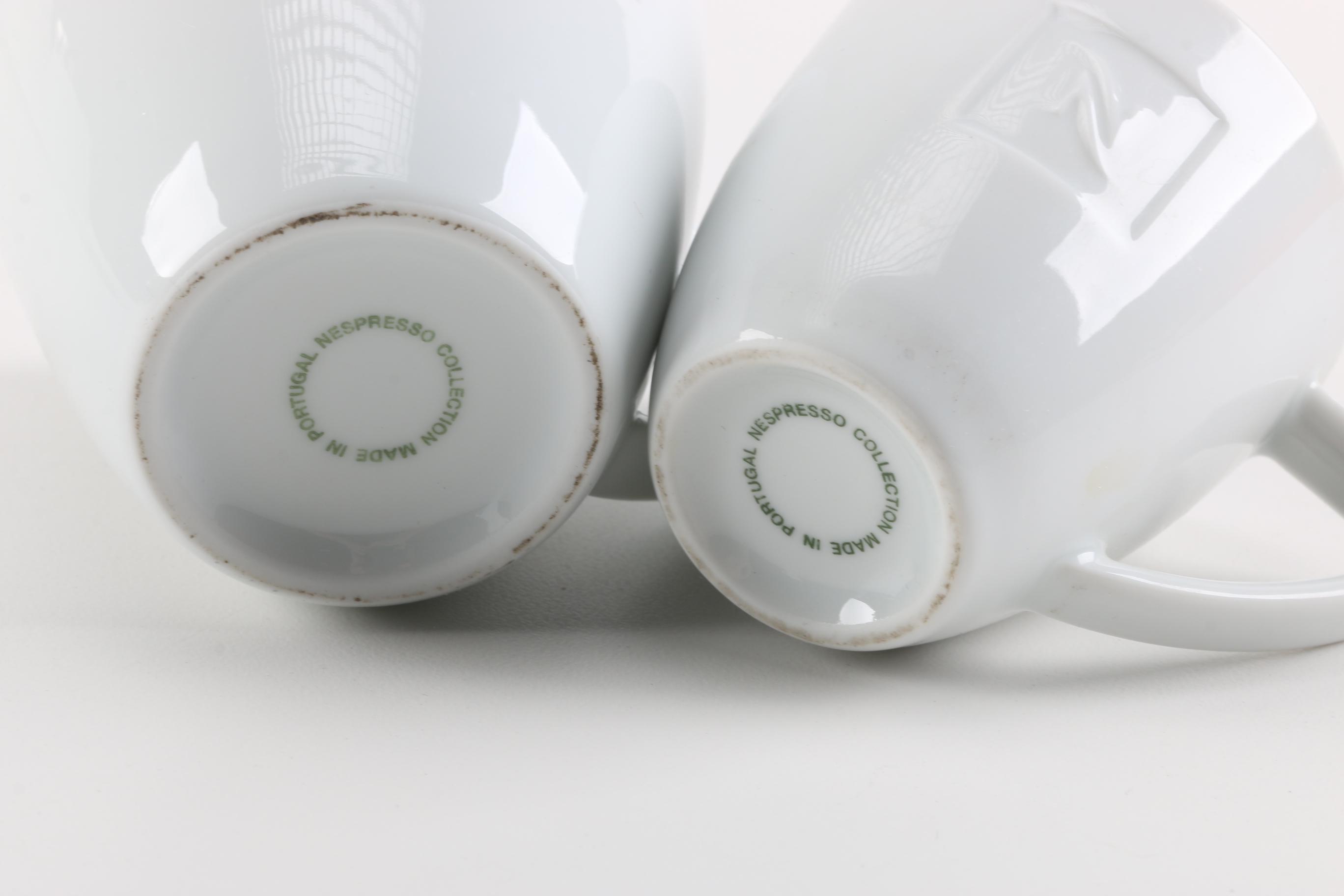 Collection of Nespresso Cups, Saucers and Spoons